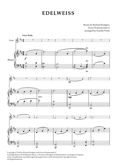 Edelweiss (arr. Danillo Porto)