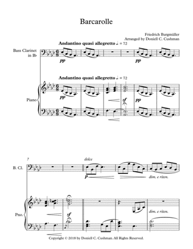 Barcarolle (arr. Doniell Charie Cushman)