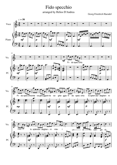 Fido Specchio (arr. Helios D'Andrea)