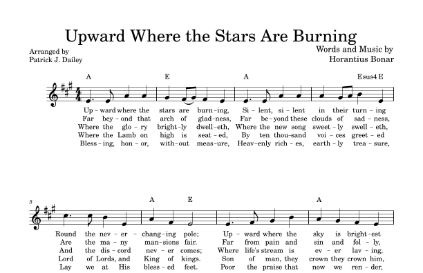 Upward Where The Stars Are Burning (arr. Patrick J. Dailey)