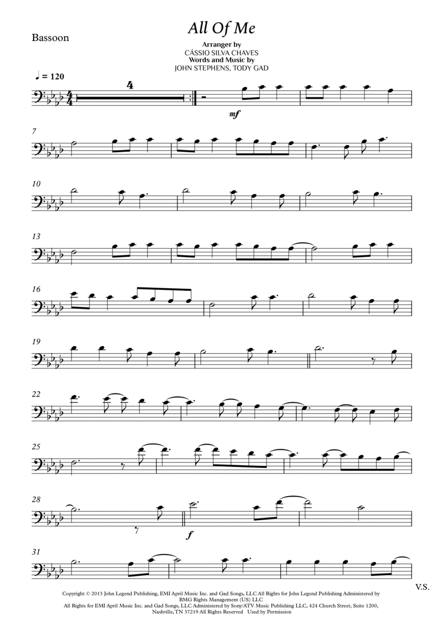 All Of Me (arr. Cássio Silva Chaves)