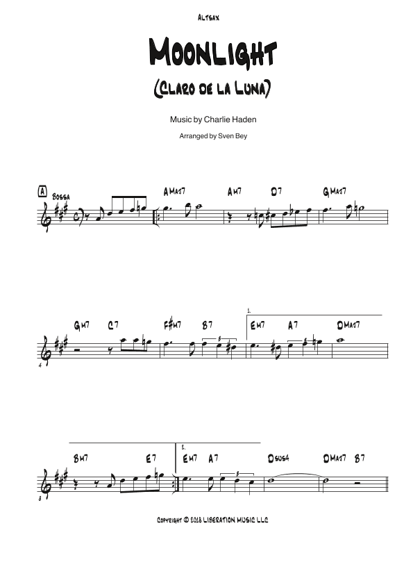 Moonlight (arr. Sven Bey)