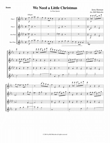 We Need A Little Christmas (arr. Bill Malcolm)