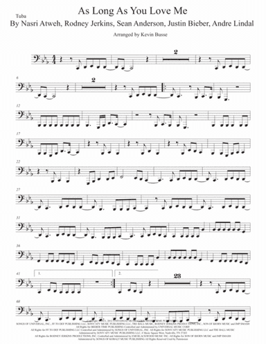 As Long As You Love Me (arr. Kevin Busse)