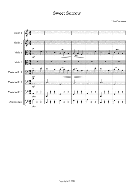 Sweet Sorrow - String Ensemble