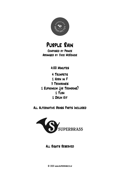 Purple Rain (arr. Jock McKenzie)