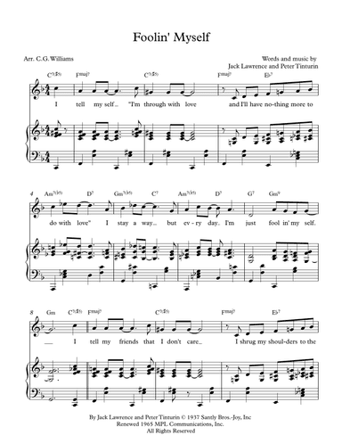 Foolin' Myself (arr. Christopher Williams)