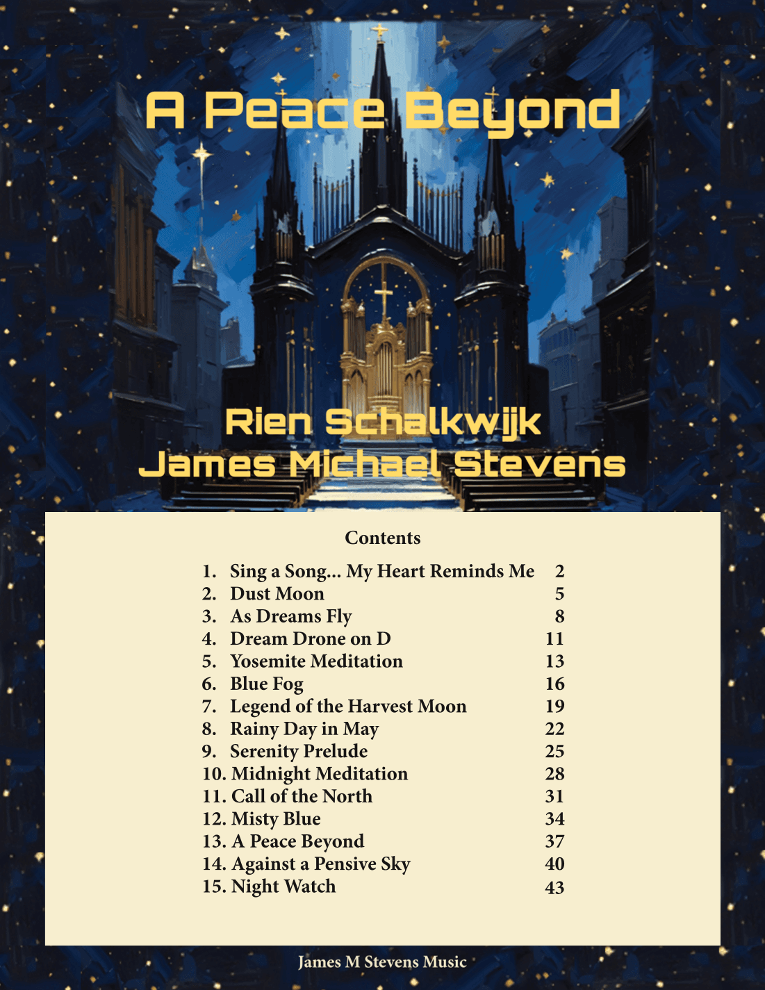 A Peace Beyond Organ Book