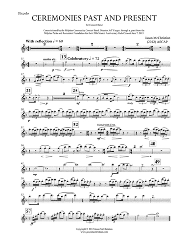 Ceremonies Past and Present - for Concert Band