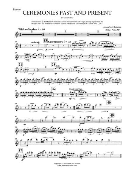 Ceremonies Past and Present - for Concert Band
