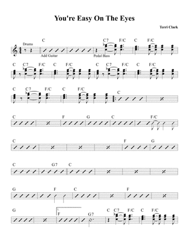 You're Easy On The Eyes (arr. David M Fagnant)