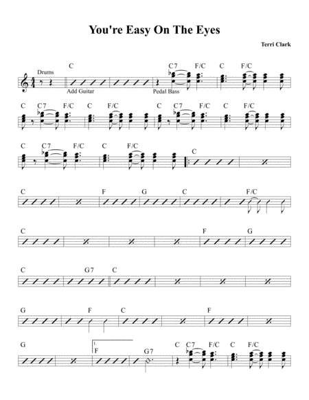 You're Easy On The Eyes (arr. David M Fagnant)