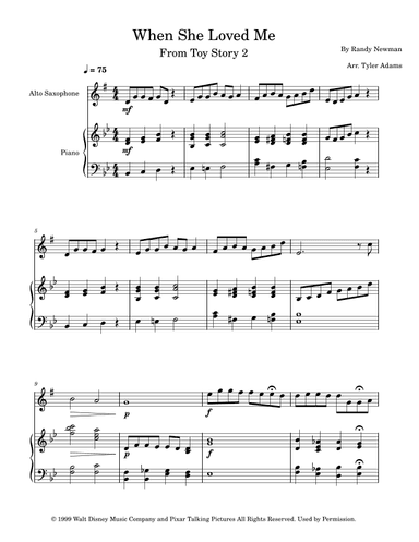 When She Loved Me (arr. Tyler Adams)