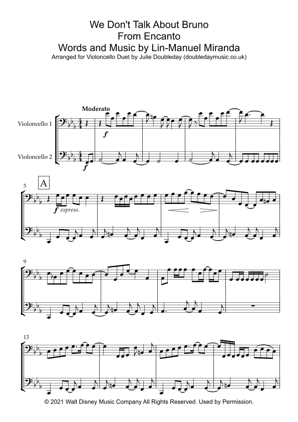 We Don't Talk About Bruno (arr. Julie Doubleday)