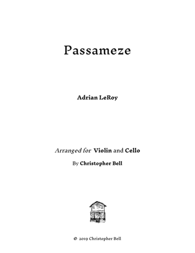 Le Roy - Passameze - For Violin and Cello (arr. Christopher Bell)