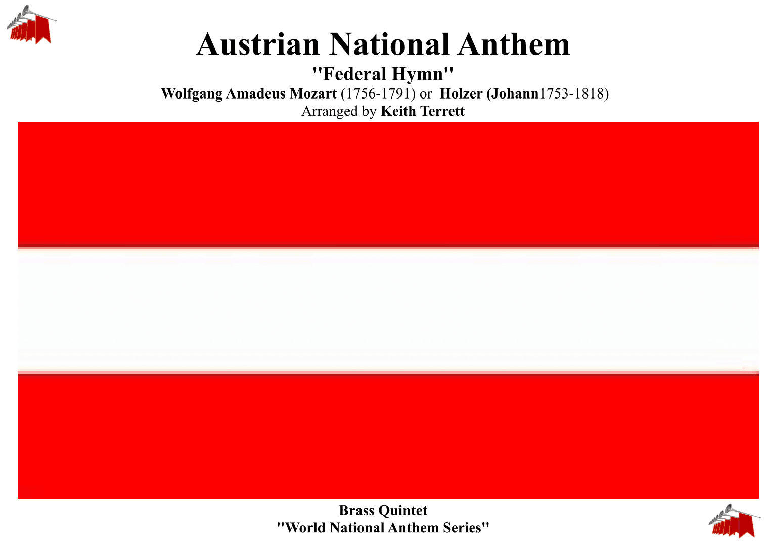 Austrian National Anthem for Brass Quintet (MFAO World National Anthem Series) (arr. Keith Terrett)