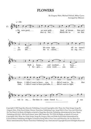 Flowers (arr. Milanov)
