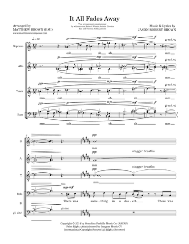 It All Fades Away (arr. Matthew Brown)
