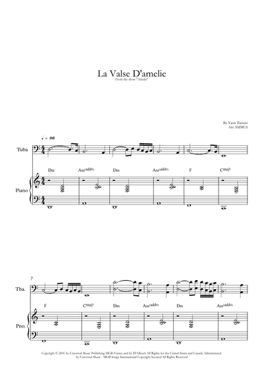 La Valse D'amelie (arr. SMMUS)