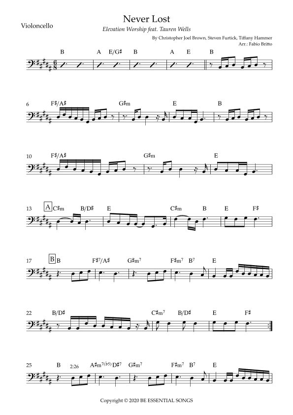 Never Lost (arr. Fabio Britto)