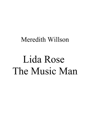 Lida Rose (arr. Ene Nixon)