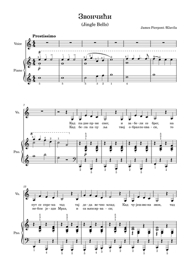 Jingle Bells (Zvoncici) (arr. Klavila)