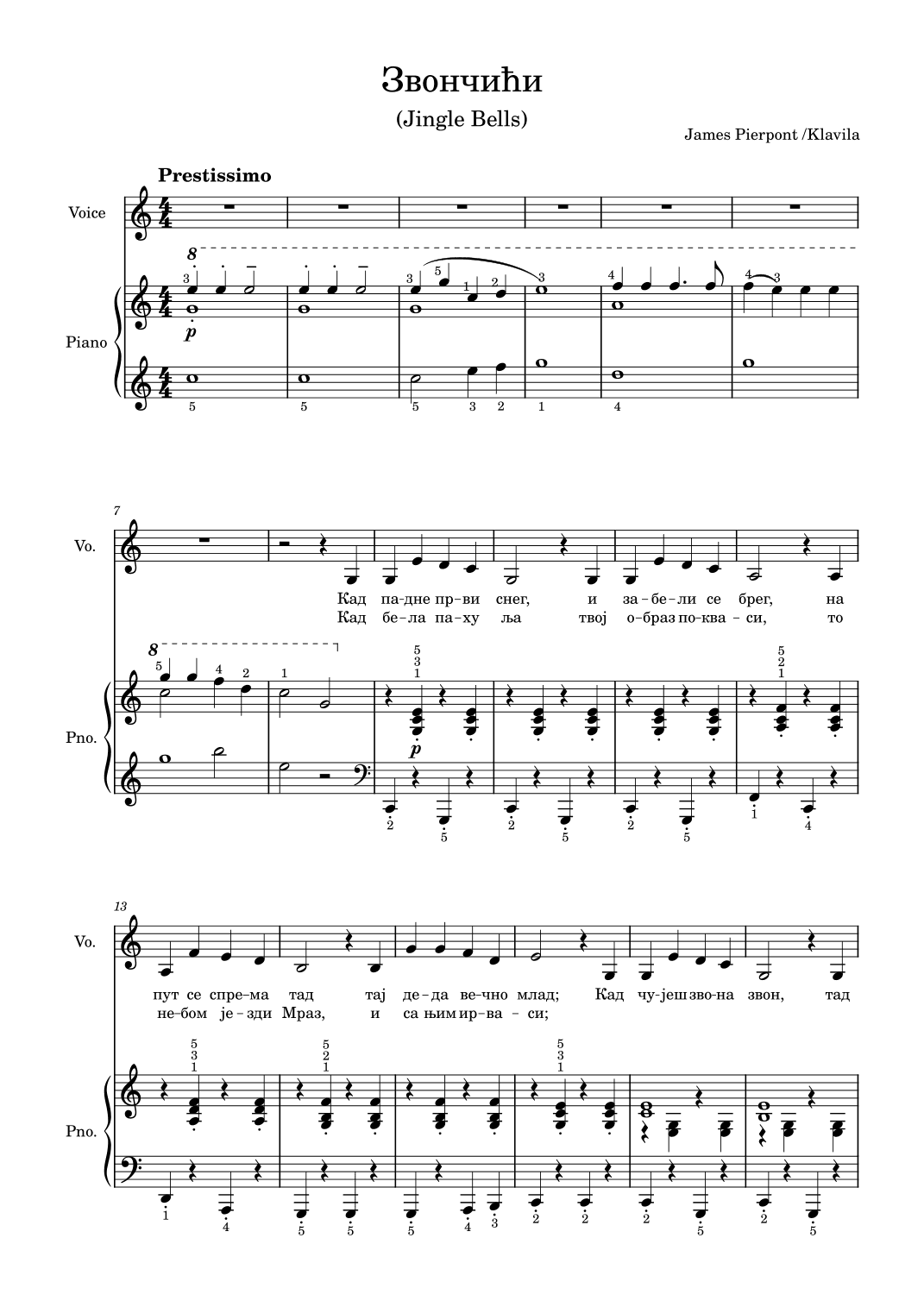 Jingle Bells (Zvoncici) (arr. Klavila)