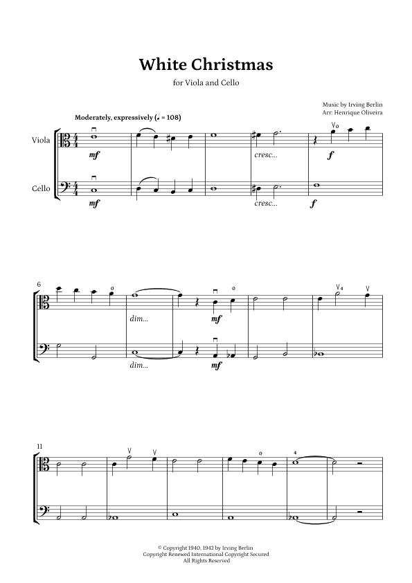 White Christmas (arr. Henrique Oliveira)