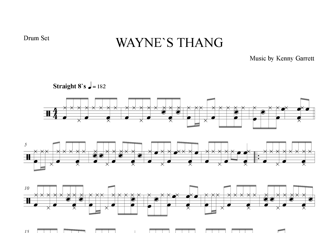 Wayne's Thang (arr. The Sheet Music Library)