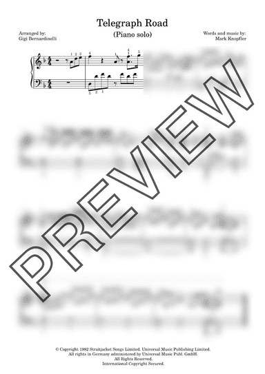 Telegraph Road (arr. Gigi Bernardinelli)