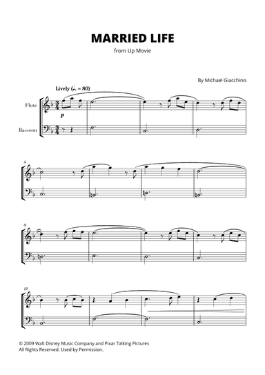 Married Life (arr. Cadenza Editions)