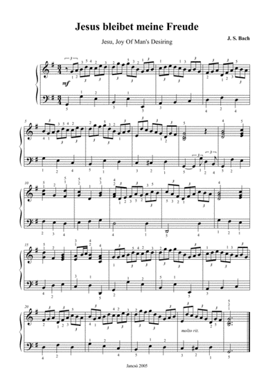 Jesu, Joy of Man's Desiring (arr. Thomas Jancso)
