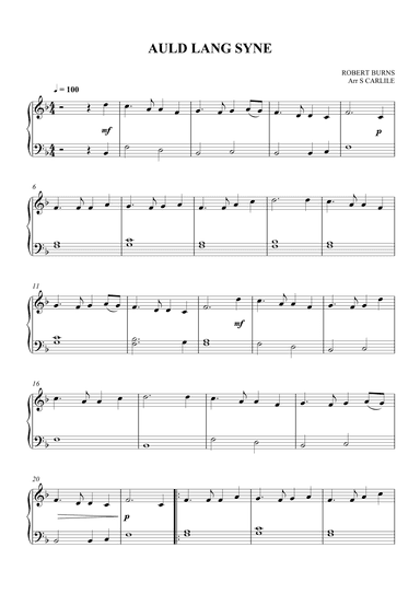 Auld Lang Syne (arr. SCMusic)