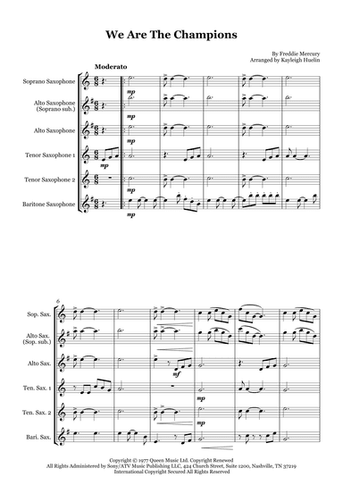We Are The Champions (arr. Kayleigh Huelin)