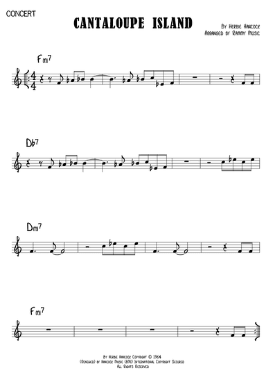 Cantaloupe Island (arr. Rammy Music)