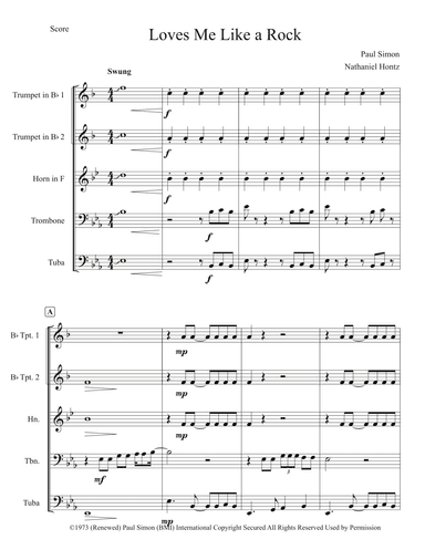 Loves Me Like A Rock (arr. Nathaniel Hontz)