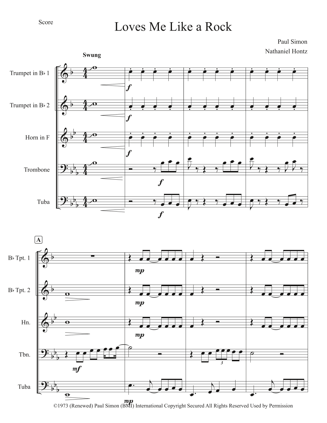 Loves Me Like A Rock (arr. Nathaniel Hontz)