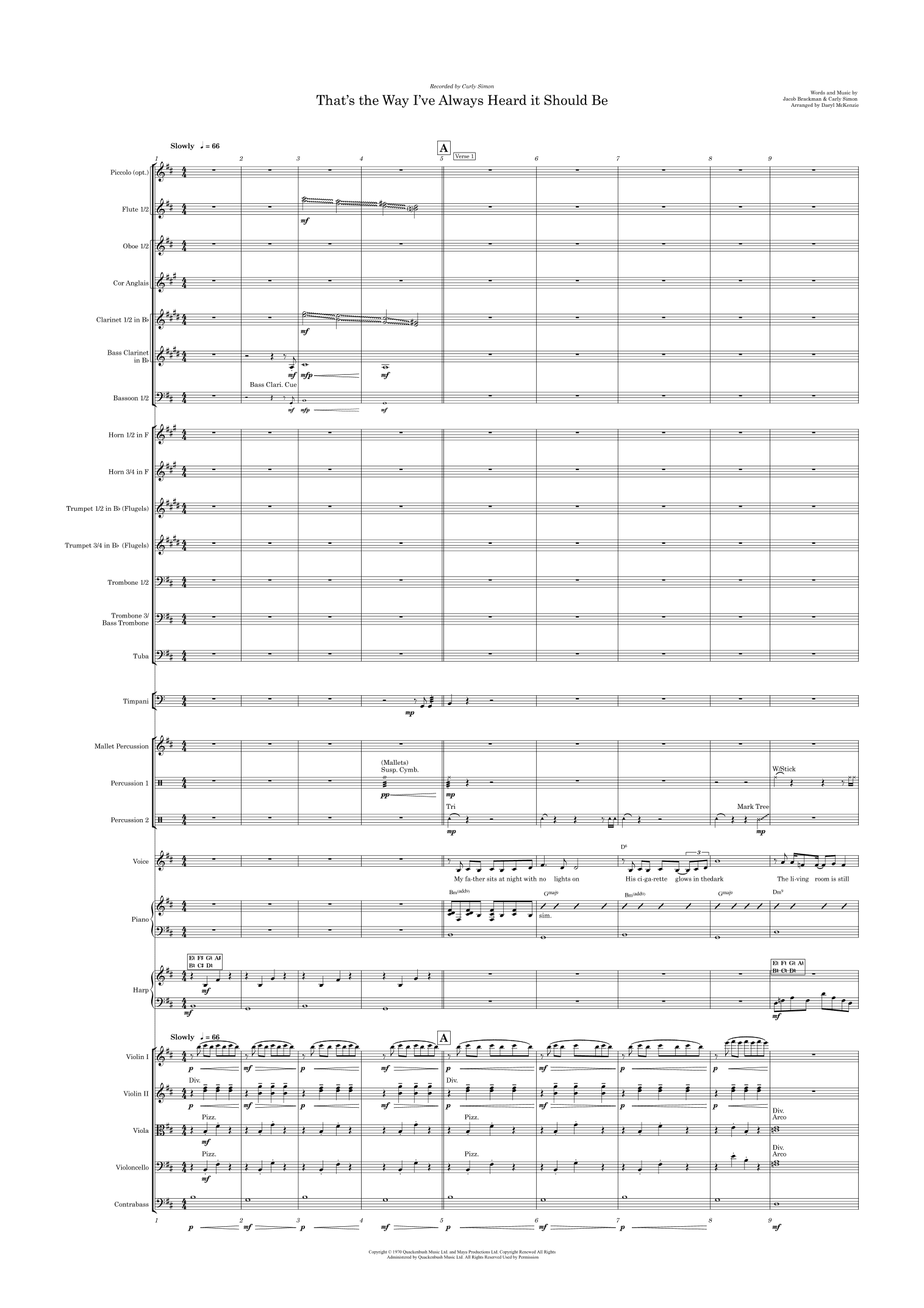 That's The Way I've Always Heard It Should Be (arr. Daryl McKenzie)