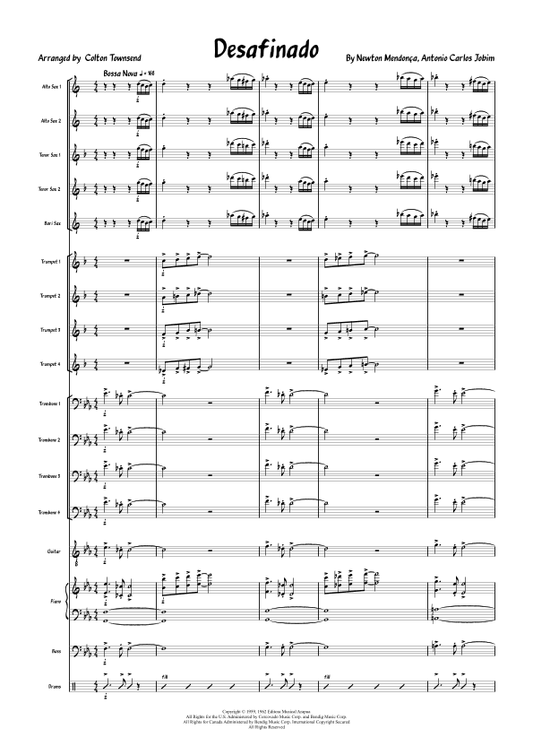 Desafinado (arr. Colton Townsend)