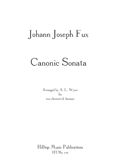 Sonata Canonic arr. two clarinets and bassoon (arr. A. L. Wyver)