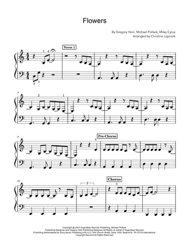 Flowers (arr. Christina Lopriore)