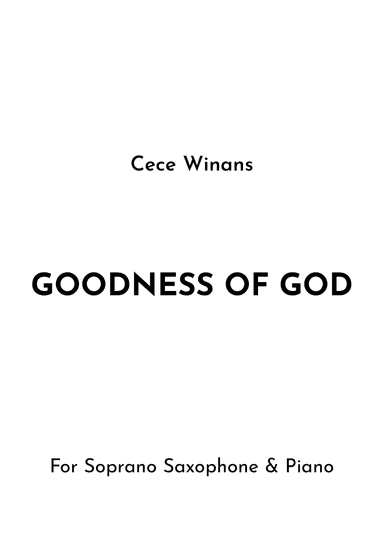 Goodness Of God (arr. Jireh J.)