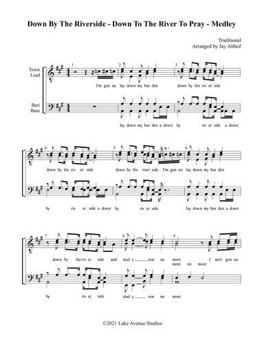 Down By The Riverside - Down To The River To Pray - Medley (arr. Jay Althof)