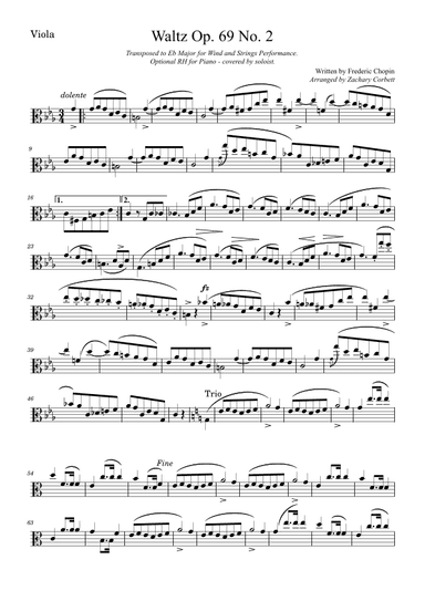 Waltz Op. 69 No. 2 (arr. Zachary Corbett)
