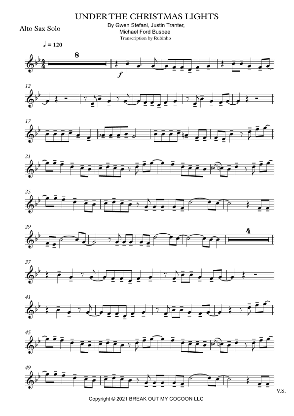 Under The Christmas Lights (arr. Rubinho)