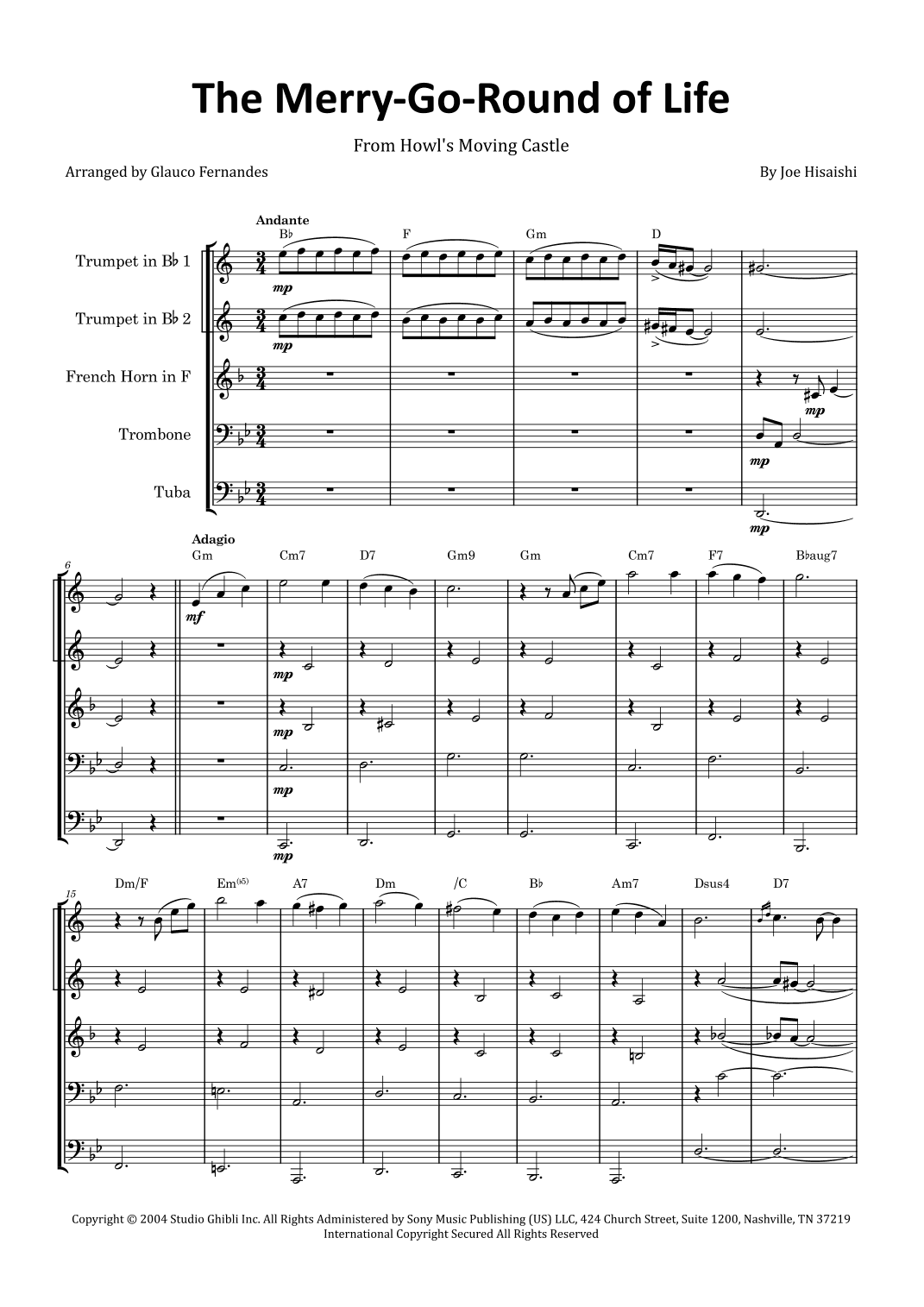 Merry-go-round Of Life (arr. Glauco Fernandes)