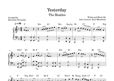 Yesterday (arr. BTmusic)