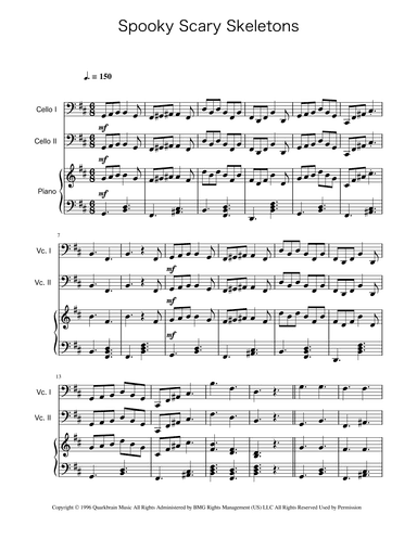 Spooky Scary Skeletons (arr. Ygor Nunes)