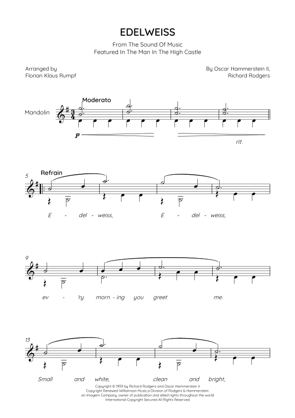 Edelweiss (arr. Florian Klaus Rumpf)