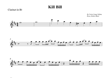 Kill Bill (arr. Wesley S. SIlva)